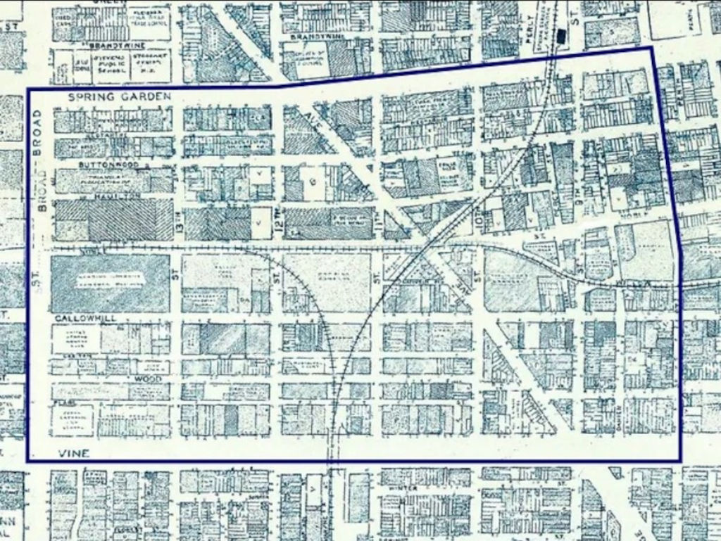 Historic Map of Callowhill Neighborhood [Callowhill.org]